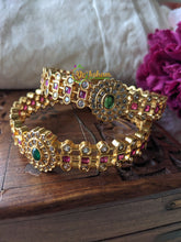 Gold Look Alike AD Stone Bangles -G1988